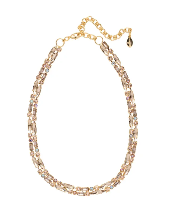 Sorrelli Emory Tennis Necklace Bright Gold Raw Sugar