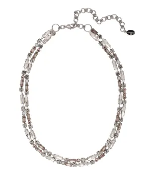 Sorrelli Emory Tennis Necklace Snow Bunny Palladium