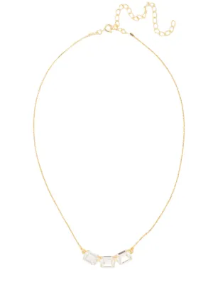 Sorrelli Octavia Triple Tennis Necklace - Crystal