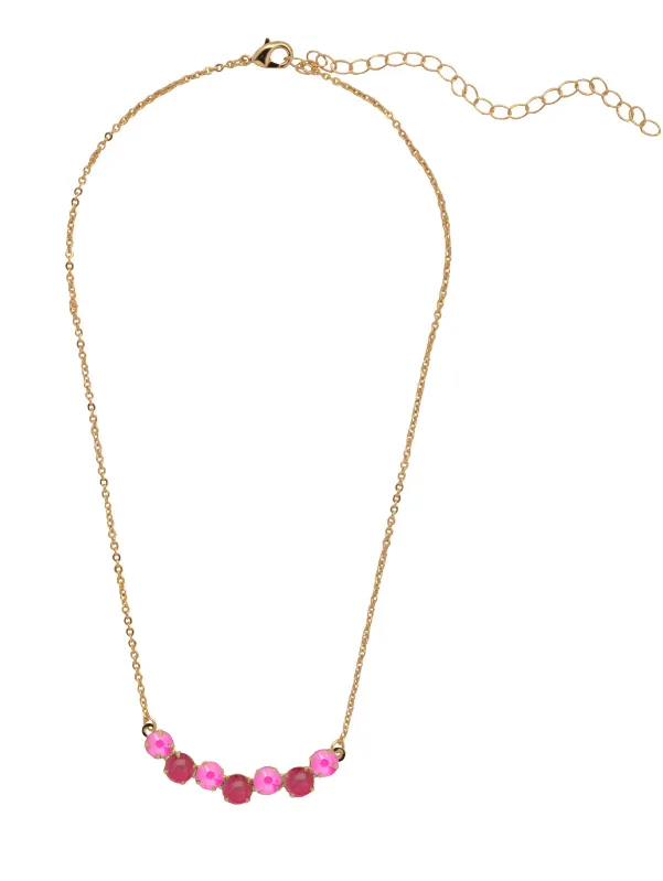 Sorrelli Xena Tennis Necklace - Electric Pink