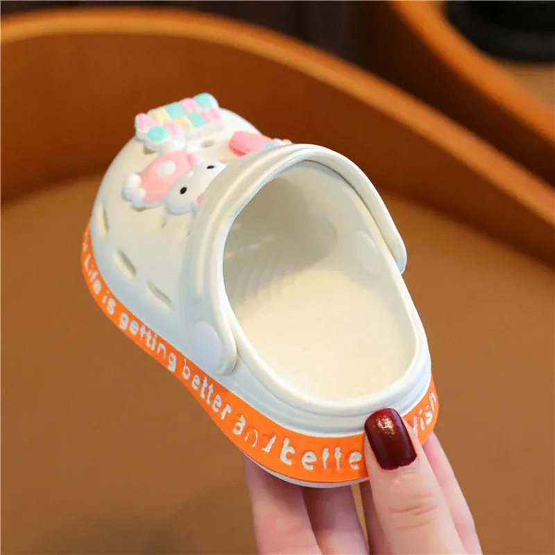 Summer Sandals Kids Shoes Boys Girls Cartoon Water Shoes Baby Beach Shoes Flat Heels Cartoon Slippers Children's Garden Shoes