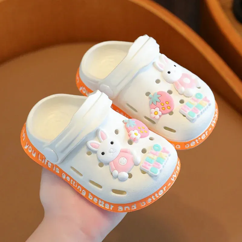 Summer Sandals Kids Shoes Boys Girls Cartoon Water Shoes Baby Beach Shoes Flat Heels Cartoon Slippers Children's Garden Shoes