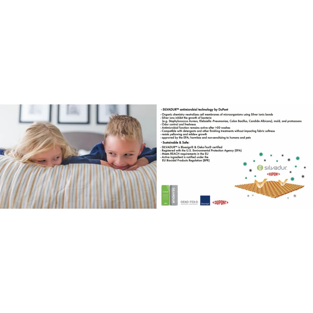 Supima Cotton Satin Bedsheets (Antimicrobial) - Geometric Leaf