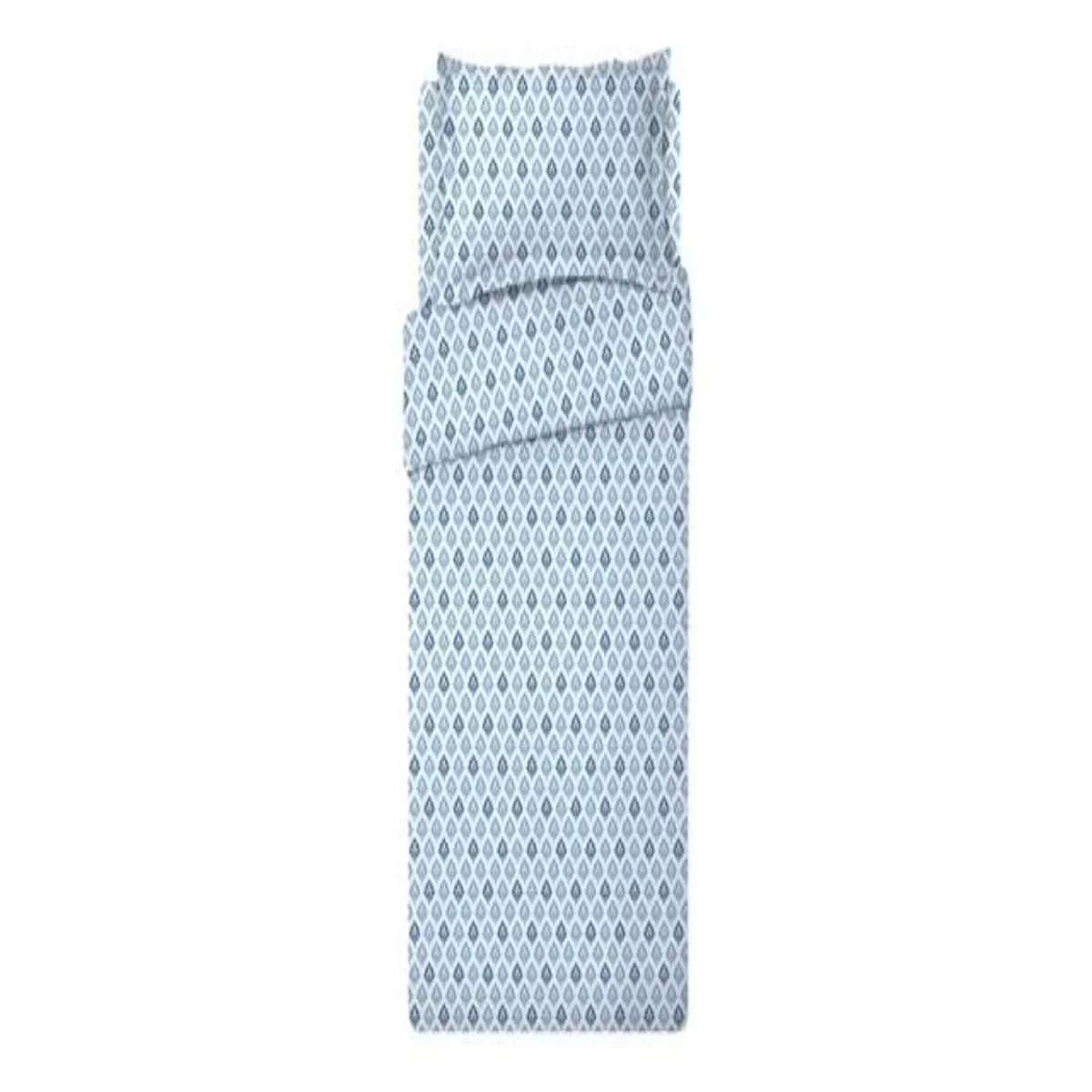 Supima Cotton Satin Bedsheets (Antimicrobial) - Geometric Leaf