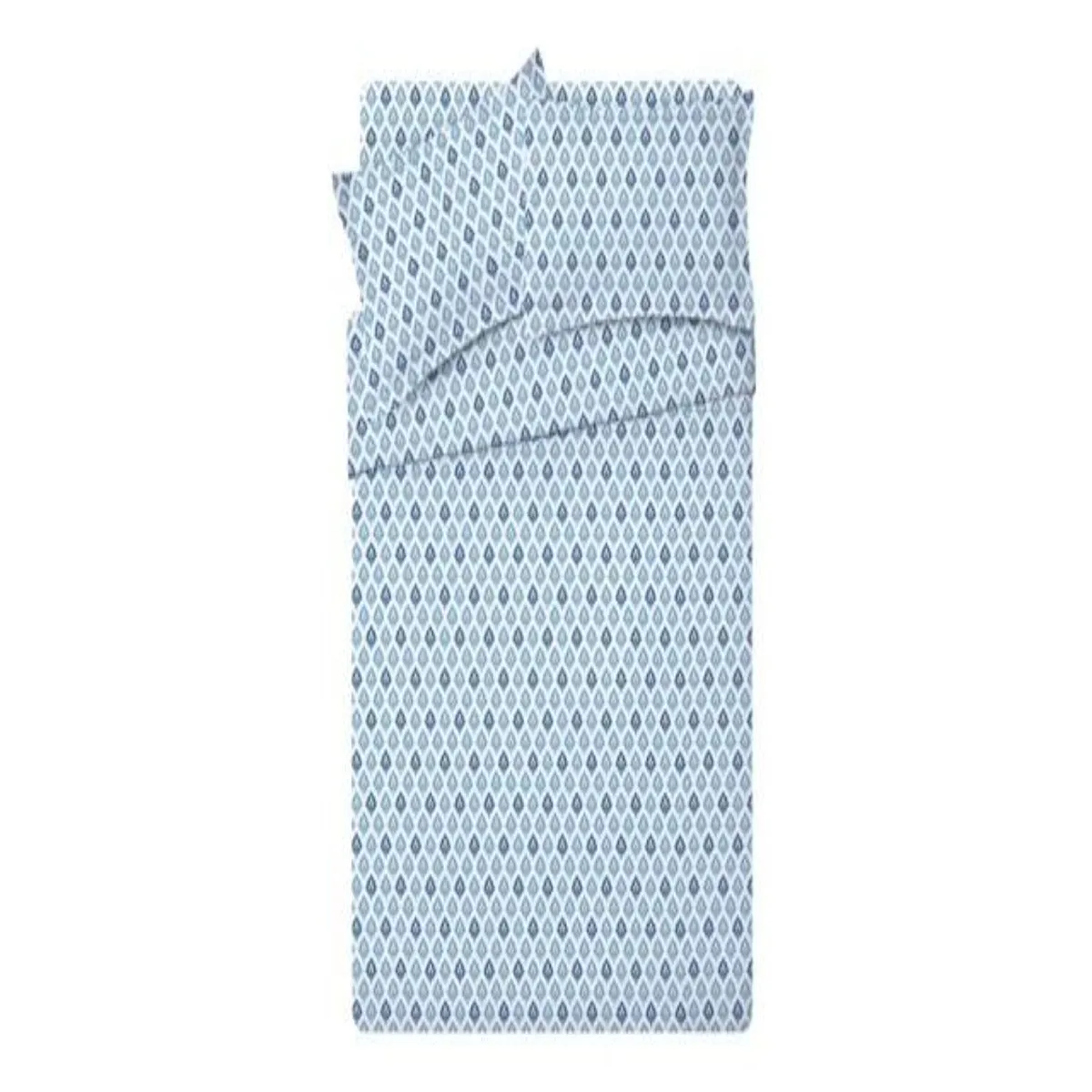 Supima Cotton Satin Bedsheets (Antimicrobial) - Geometric Leaf
