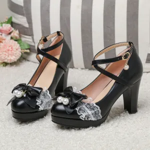 Sweet Bow Lace Princess Shoes