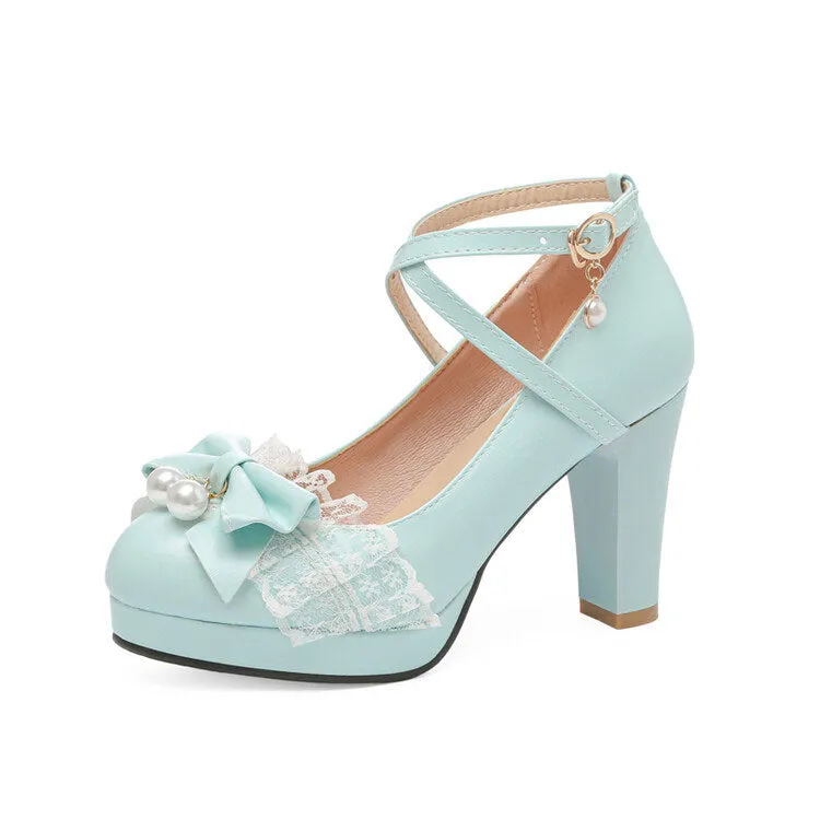 Sweet Bow Lace Princess Shoes