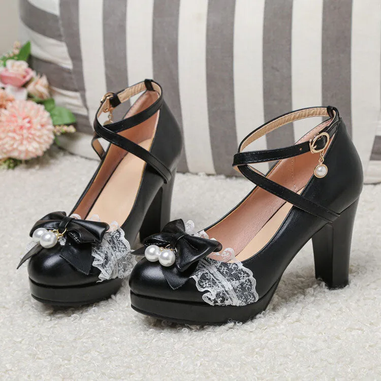 Sweet Bow Lace Princess Shoes
