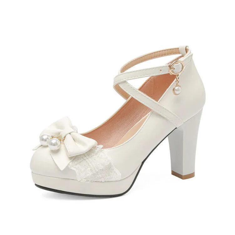 Sweet Bow Lace Princess Shoes
