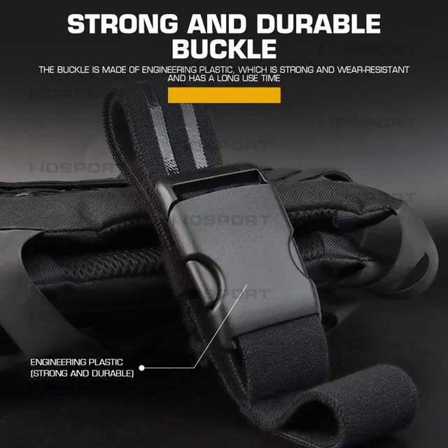 Tactical Elastic Anti-slip Thigh Belt - BLACK
