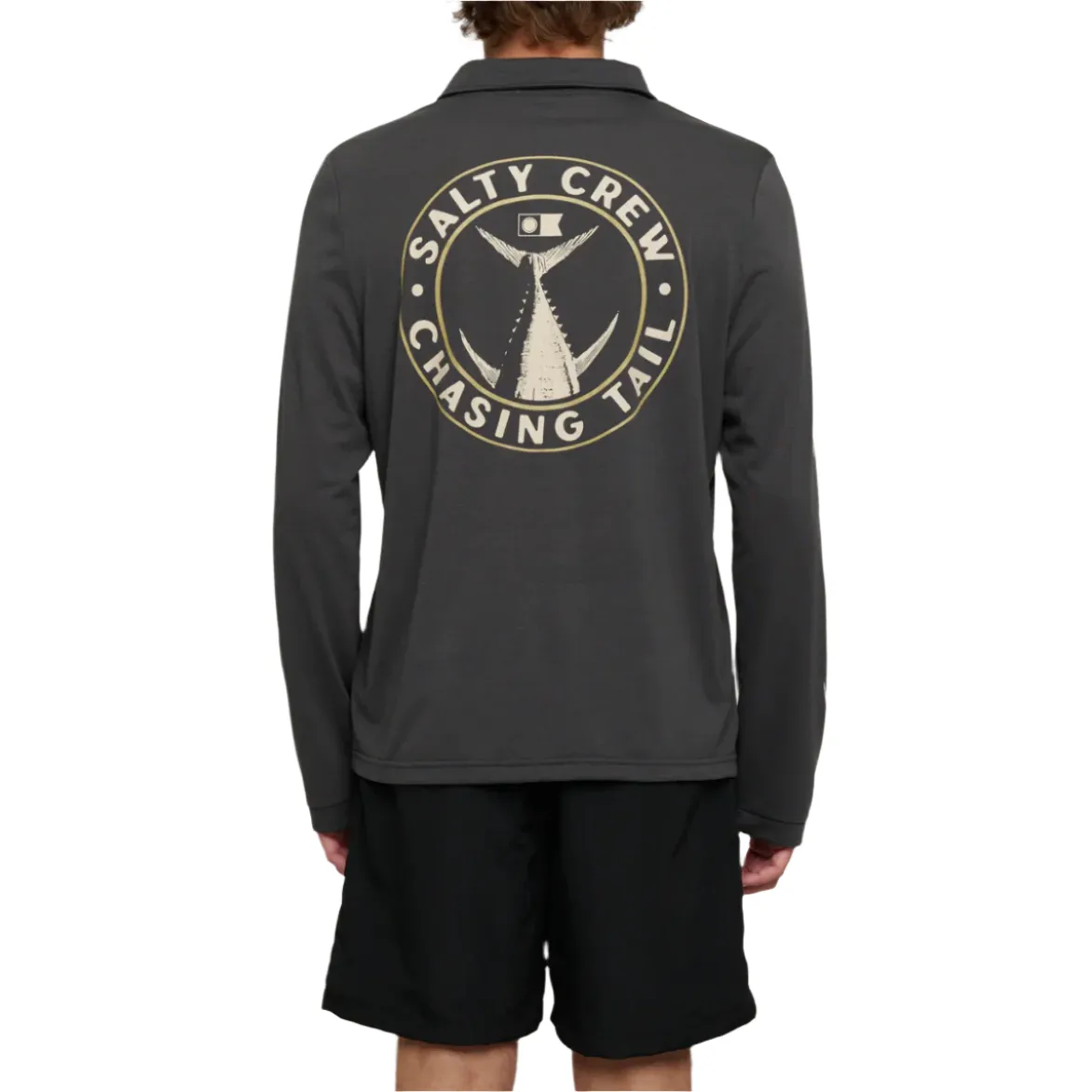 Tailgate Polo LS Sunshirt - Coal