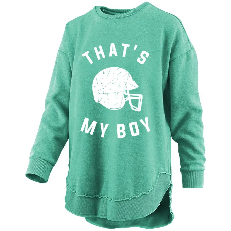 That's My Boy Football Boutique High Low Quality Sweatshirt/ Multiple Colors