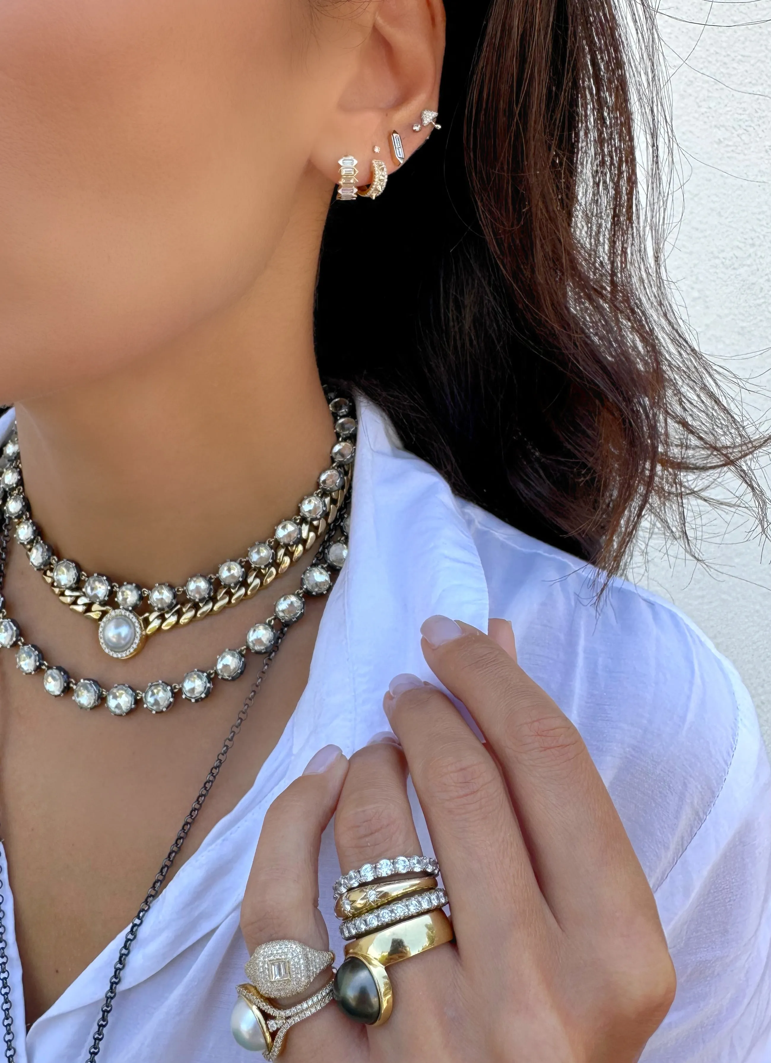 Topaz Tennis Necklace