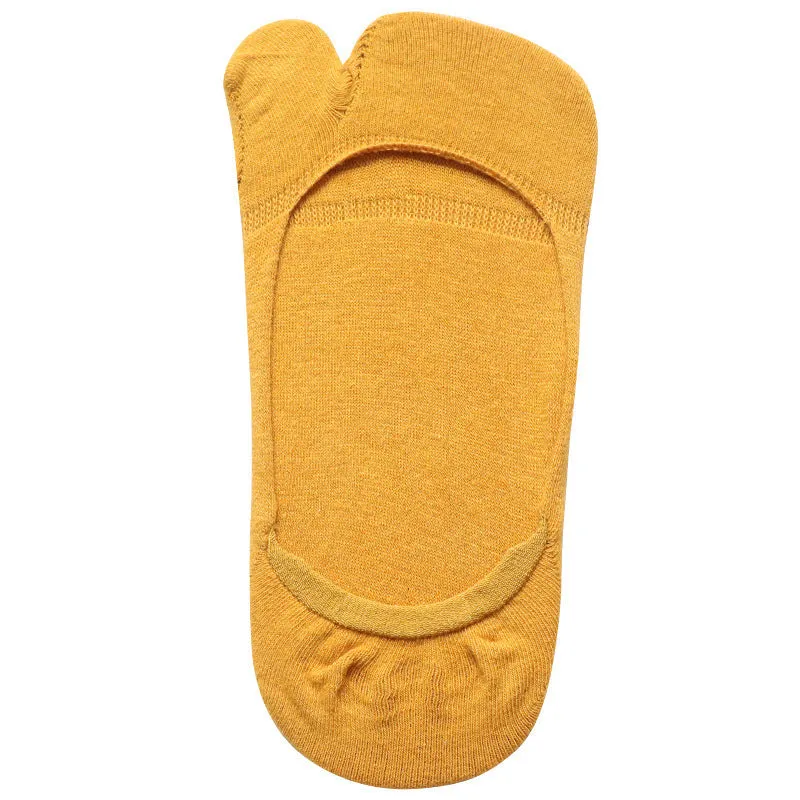 Two-toe Socks Split Toe Low Cut Women's Socks Anti-slip Invisible Socks