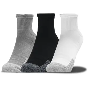 Under Armour HeatGear Quarter (3 Pack) Socks - Grey