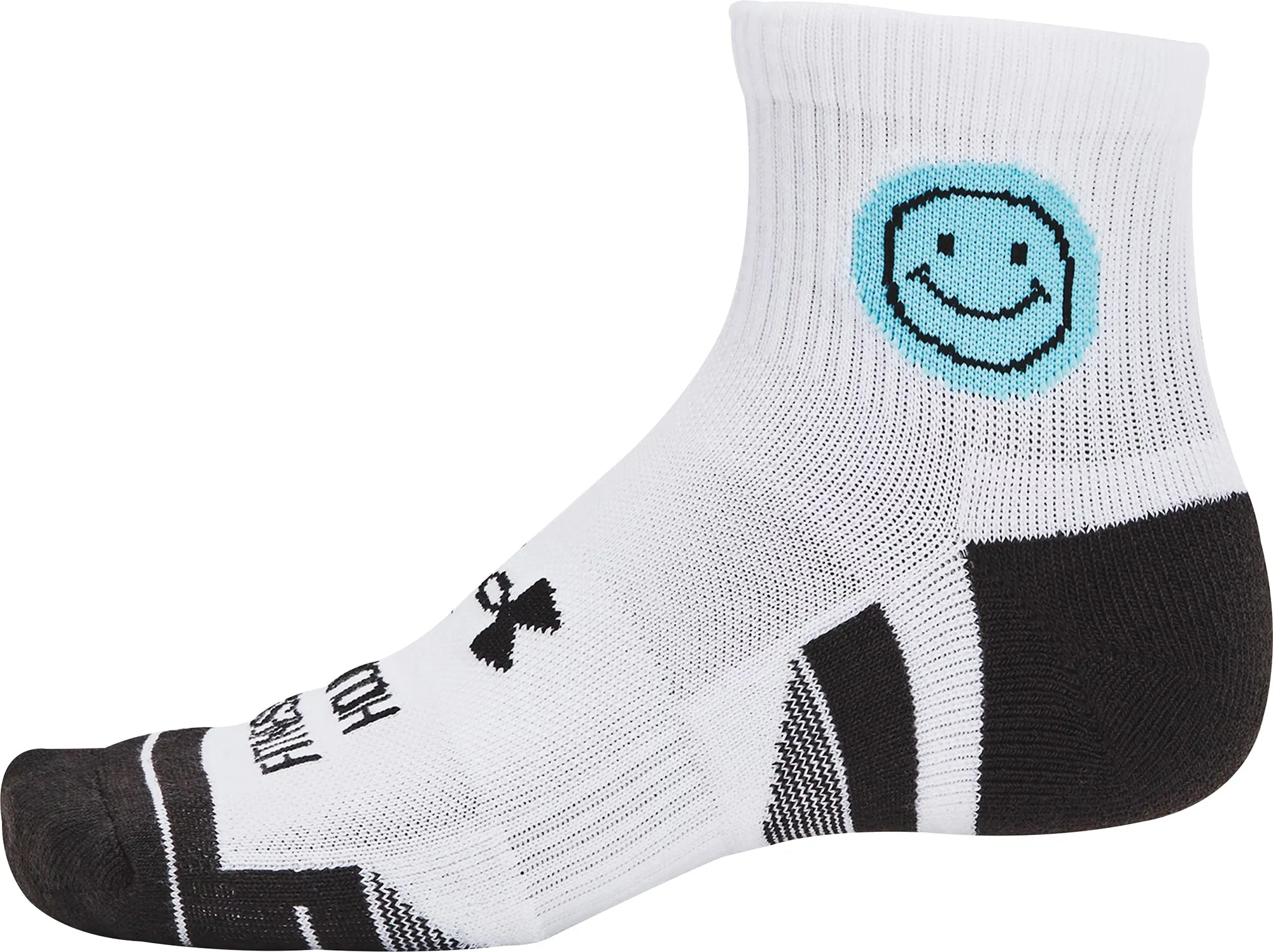 Under Armour Performance Tech (3 Pack) Quarter Socks - White