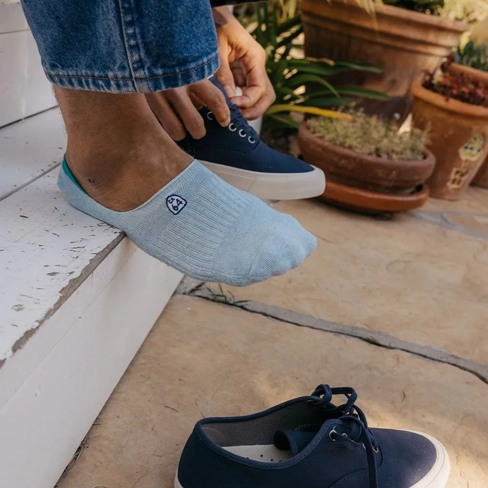 Unisex - Hideaways No-Show Sock - Light Blue