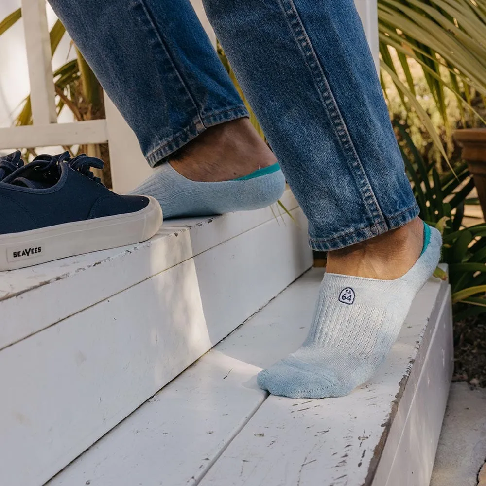 Unisex - Hideaways No-Show Sock - Light Blue