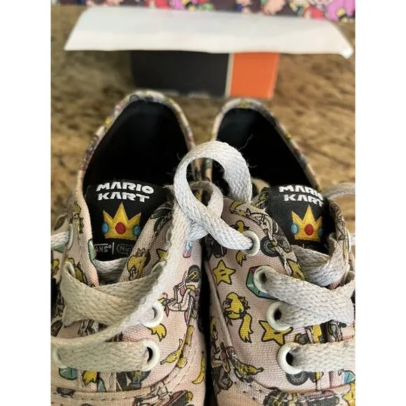 Vans Nintendo Shoes Princess Peach Girl Size 2.0 DIRTY NEEDS CLEANING Authentic