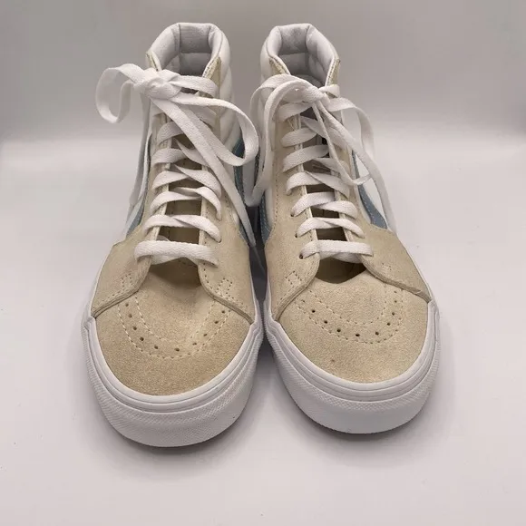 Vans Sk8-Hi Lace Up Shoes Men's Size 5 Women's Size 6.5 Beige