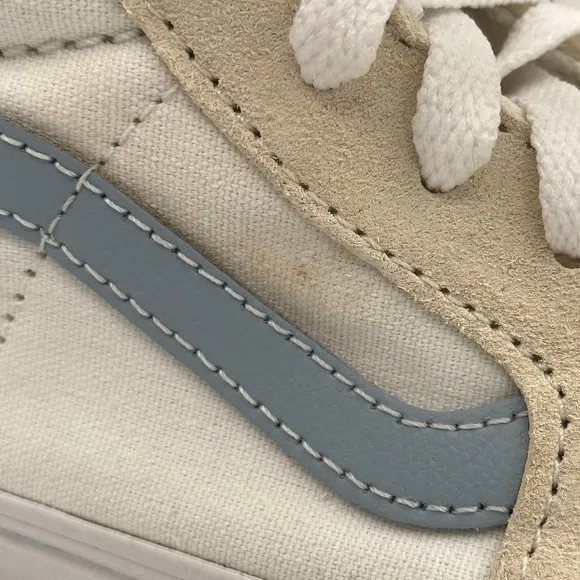 Vans Sk8-Hi Lace Up Shoes Men's Size 5 Women's Size 6.5 Beige