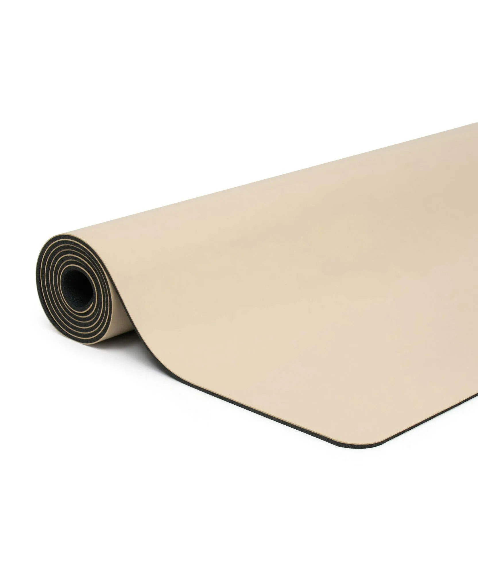 Vegan Leather Curved Studio Mat - Almond 6mm