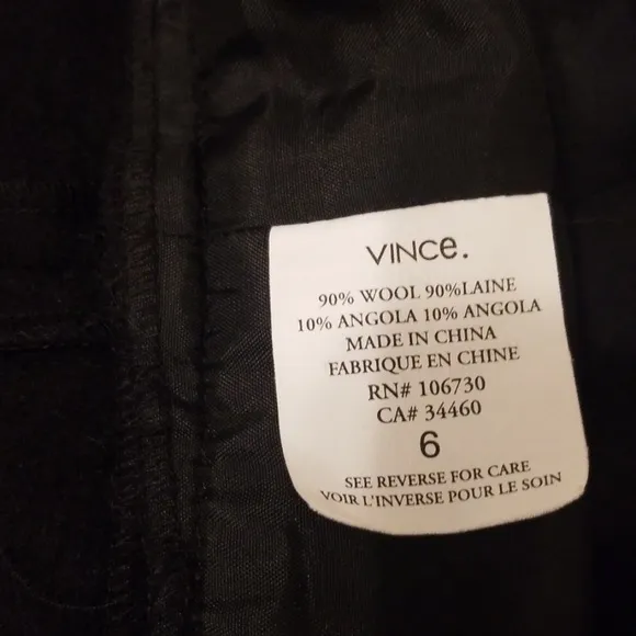 VINCE wool color block skirt