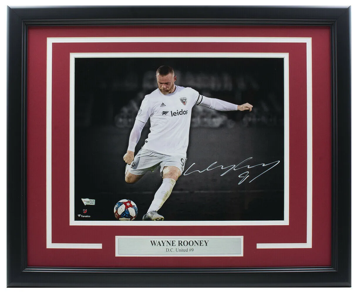 Wayne Rooney Signed Framed D.C United 11x14 Soccer Photo Fanatics