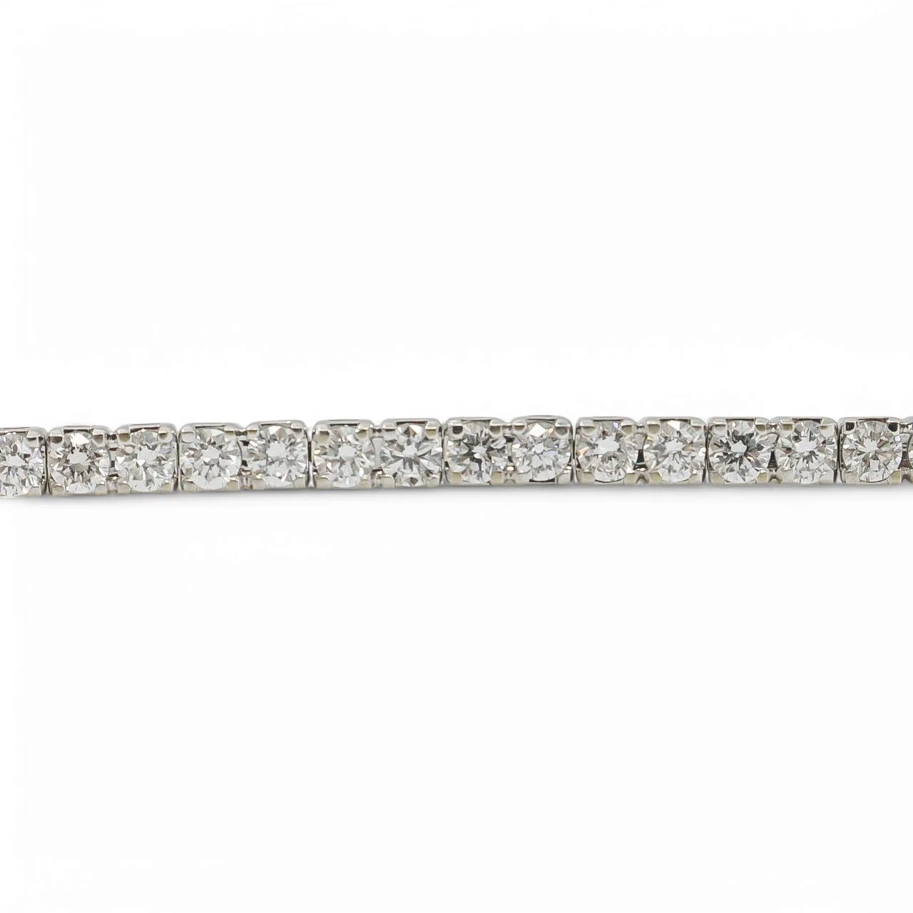 WHITE GOLD LAB GROWN DIAMONDS TENNIS BRACELET