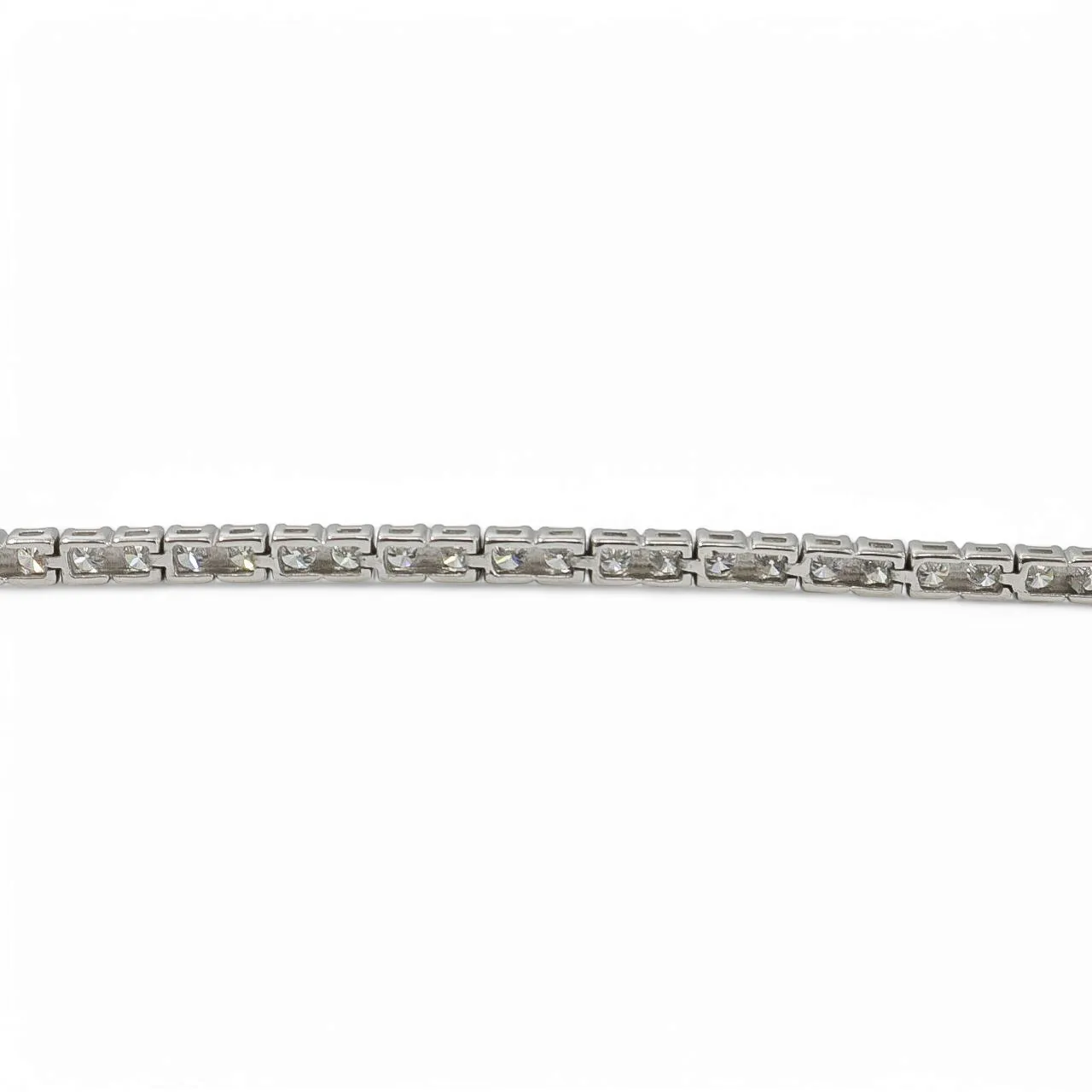 WHITE GOLD LAB GROWN DIAMONDS TENNIS BRACELET