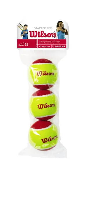 Wilson Junior Starter Red 3 Balls Stage 3