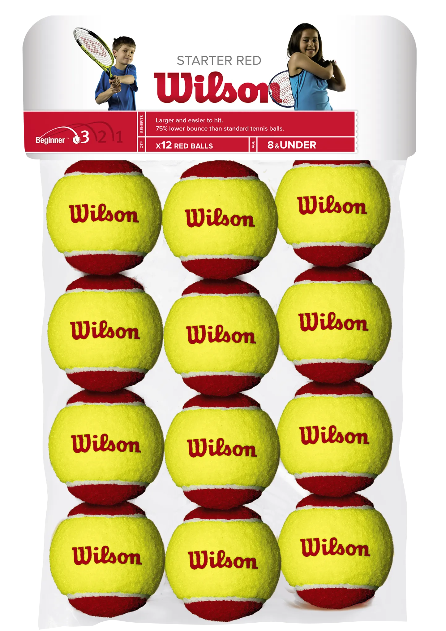 Wilson Starter Red 12 Pack