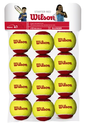 Wilson Starter Red 12 Pack