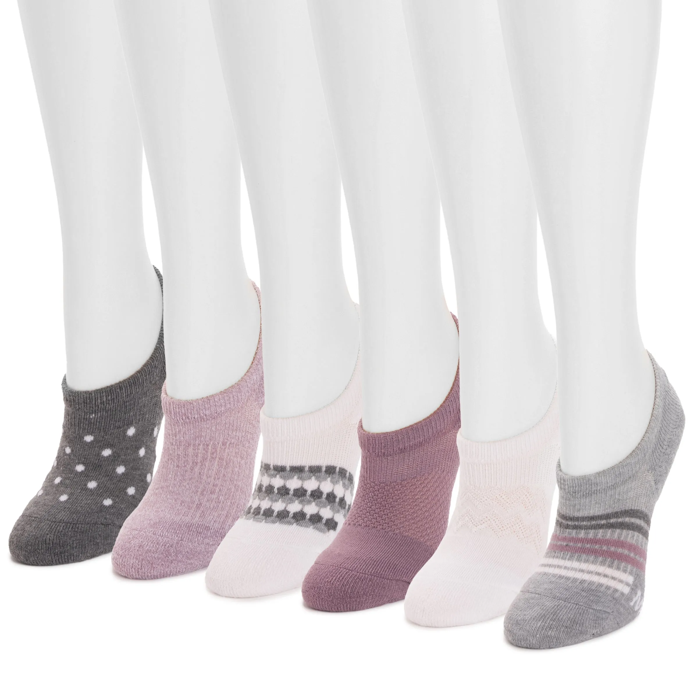 Women's 6 Pack Dream Step by Muk Luks® No Show Socks