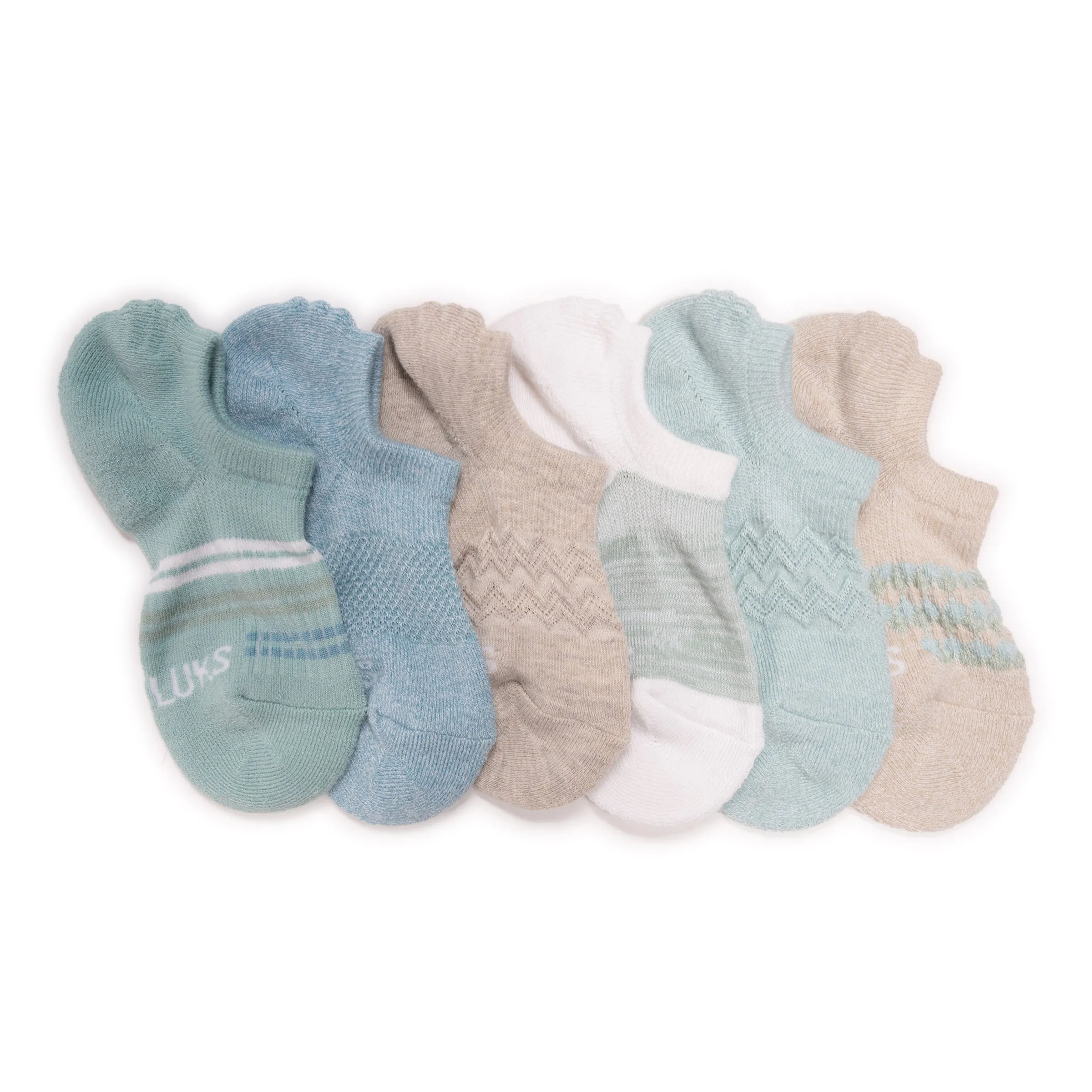 Women's 6 Pack Dream Step by Muk Luks® No Show Socks