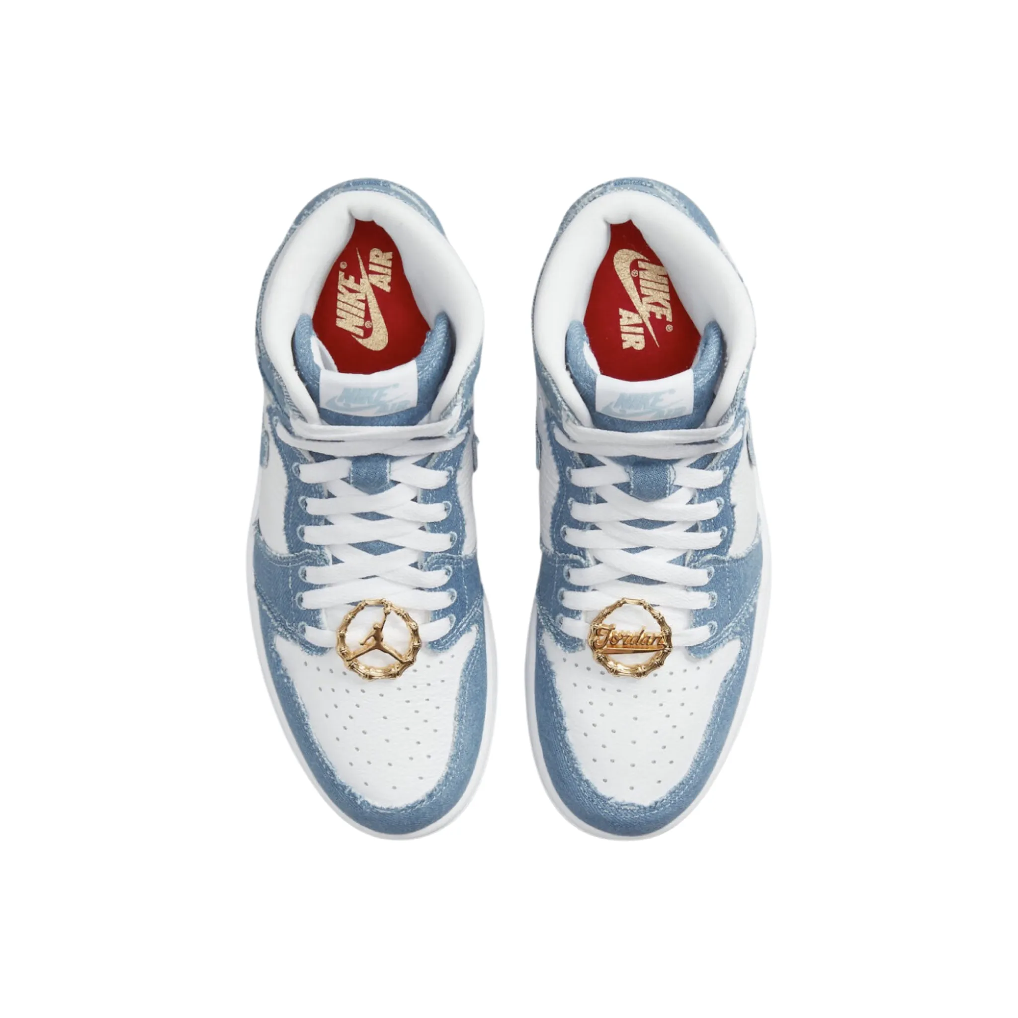 Women's Air Jordan 1 High OG Denim White Boarder Blue