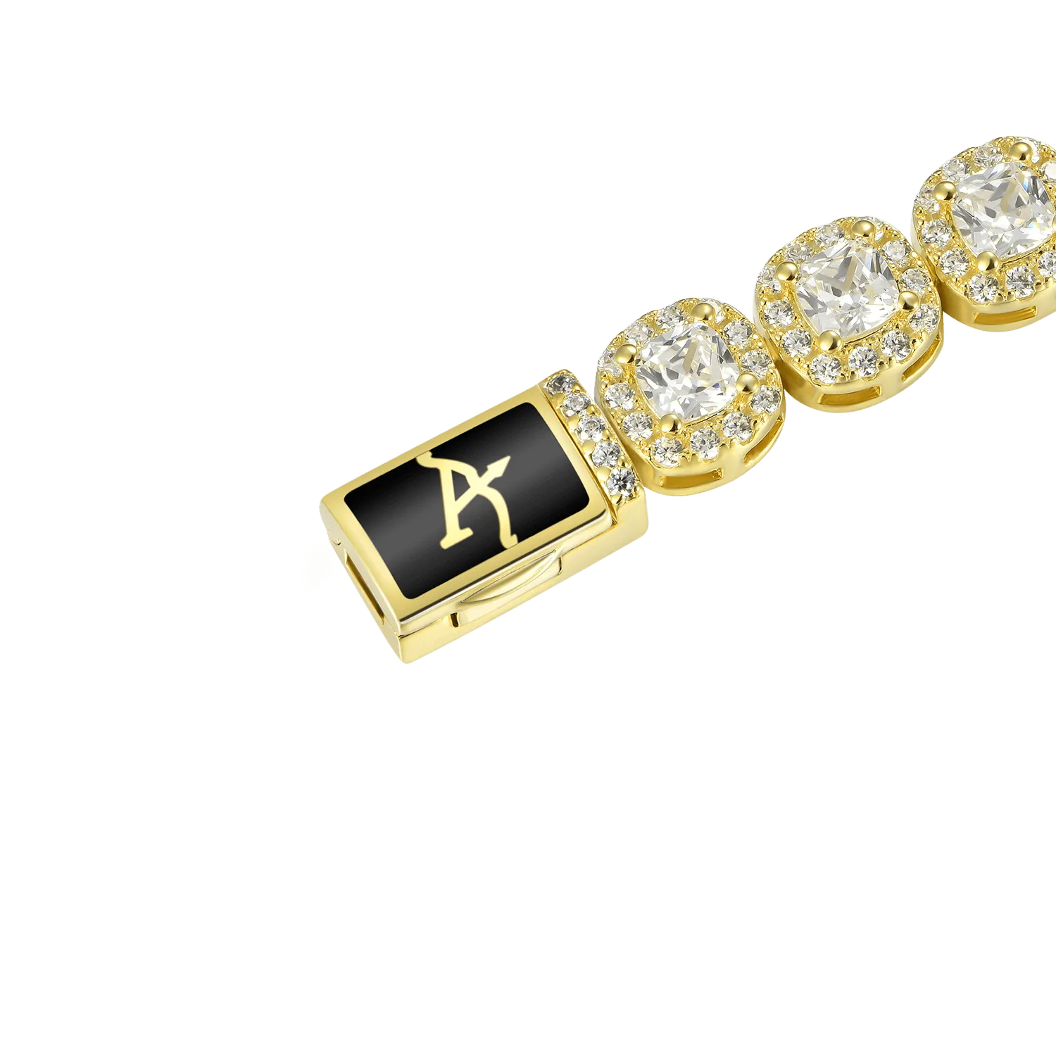 Women's Cushion-Cut Clustered Tennis Bracelet - 7mm