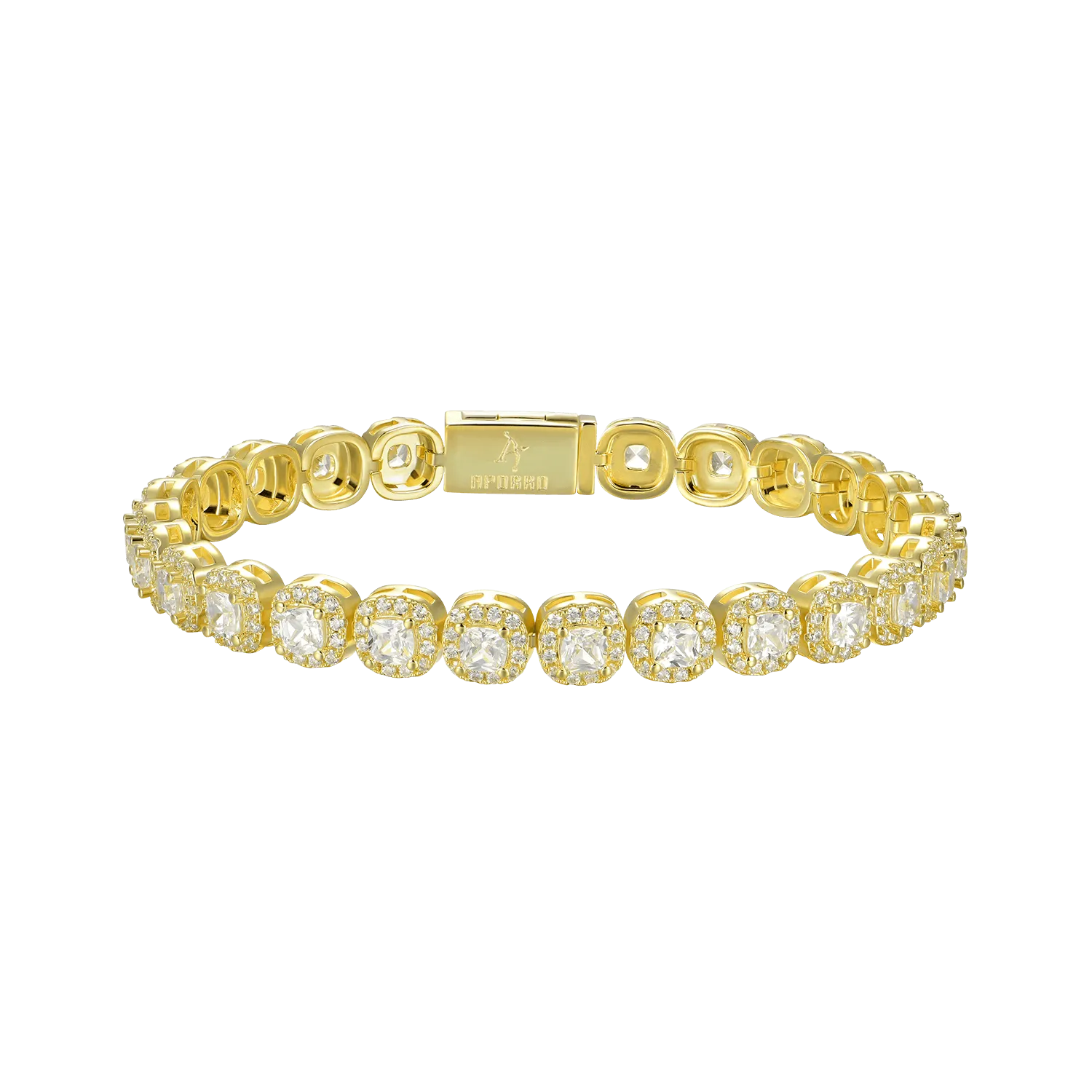 Women's Cushion-Cut Clustered Tennis Bracelet - 7mm