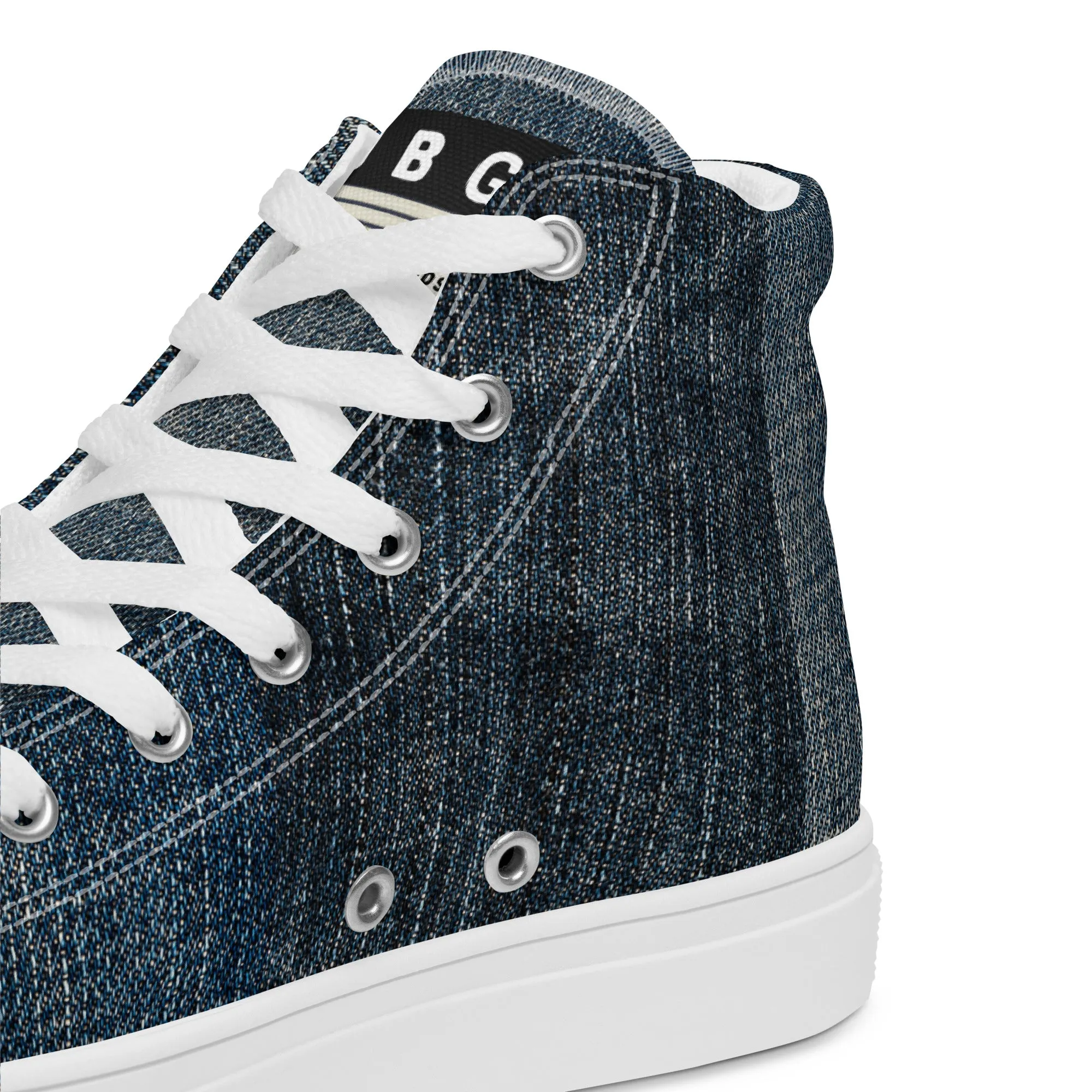 Women’s high top canvas shoes