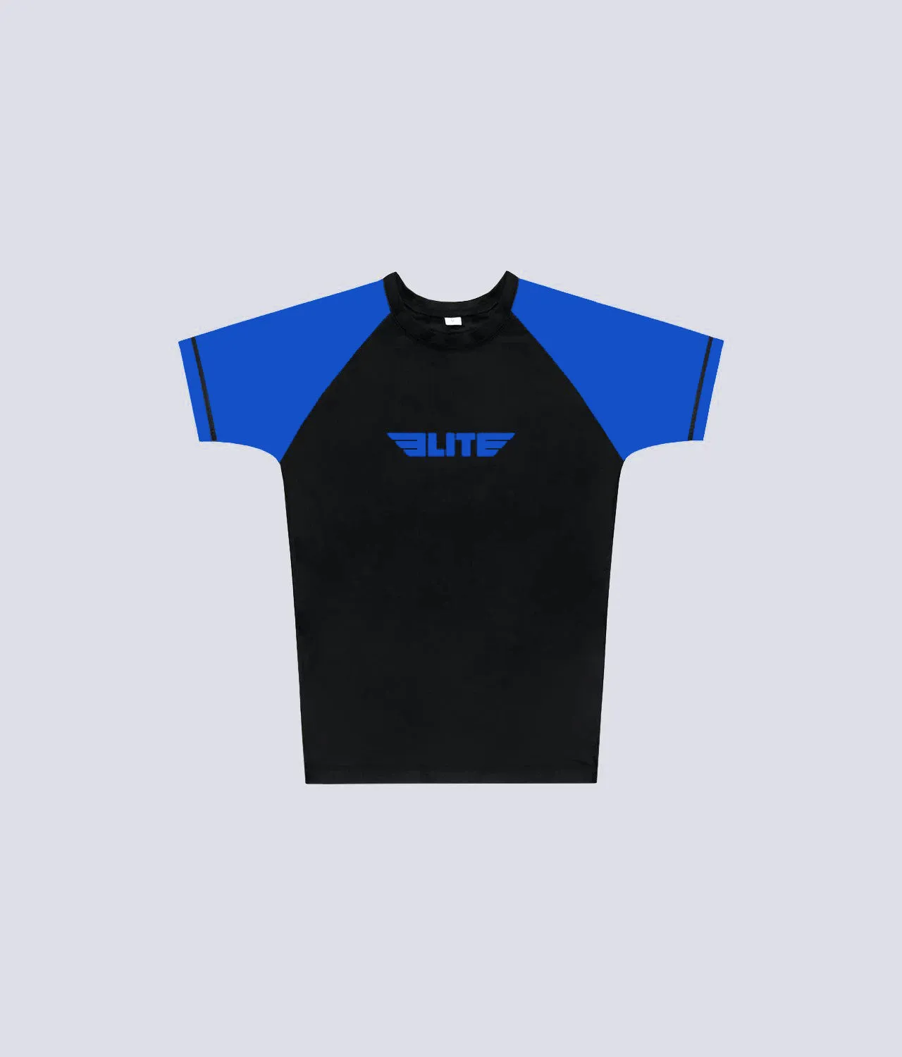 Women's Standard Blue Short Sleeve No-Gi BJJ Rash Guard