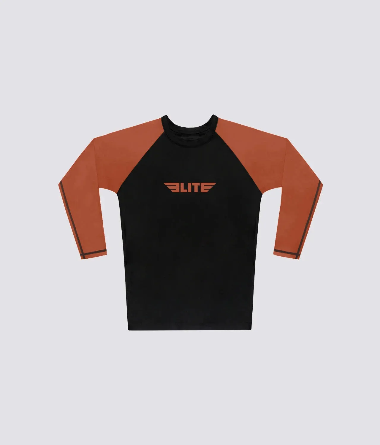 Women's Standard Brown Long Sleeve MMA Rash Guard