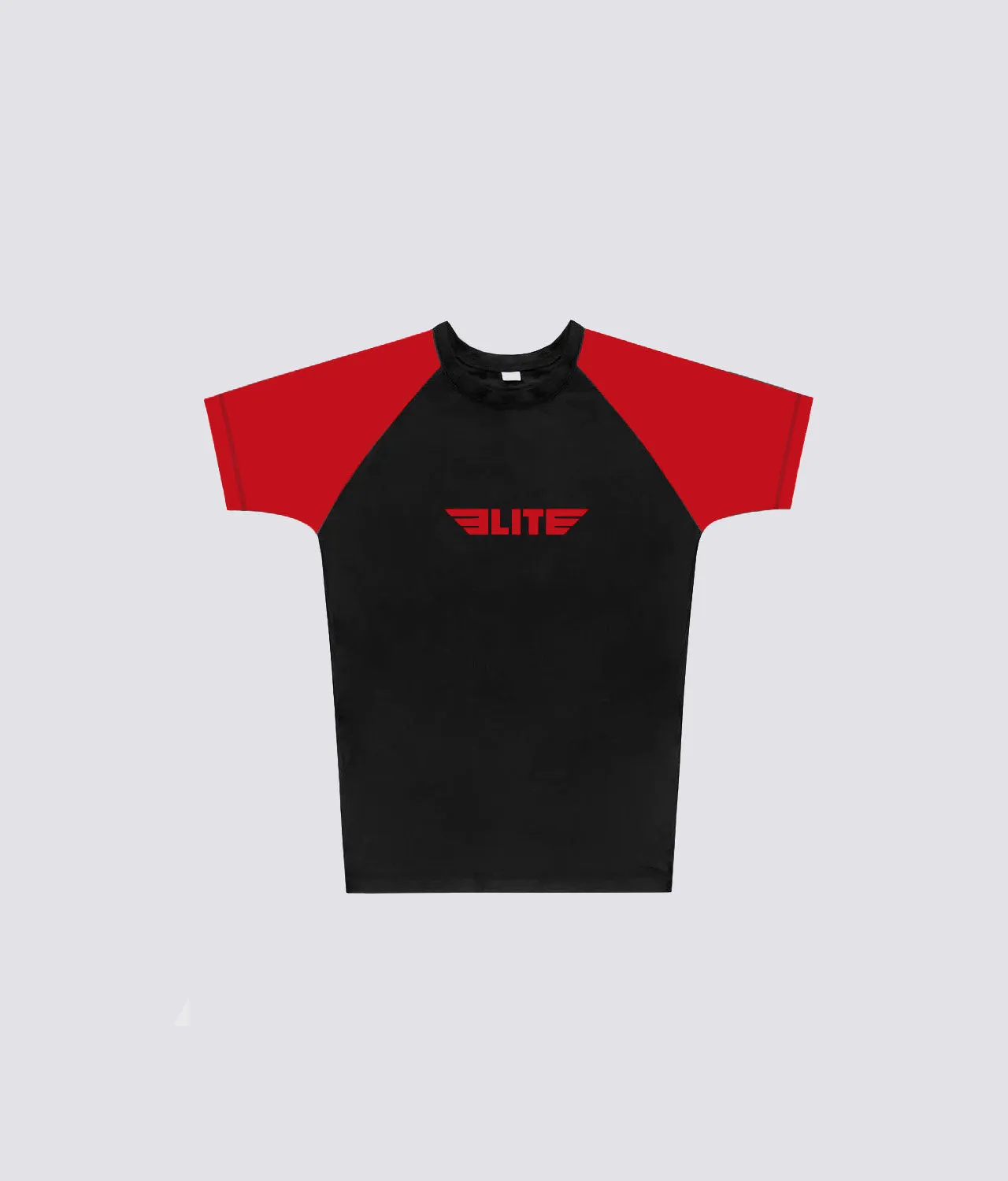 Women's Standard Red Short Sleeve No-Gi BJJ Rash Guard
