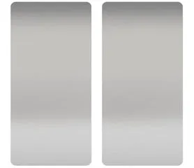Xlerator 89S Anti Microbial Wall Guards - Brushed Stainless Steel - Set of 2